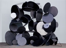 circle fireplace sculpture