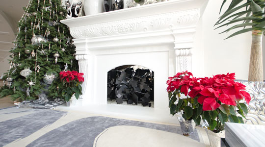 square fireplace art