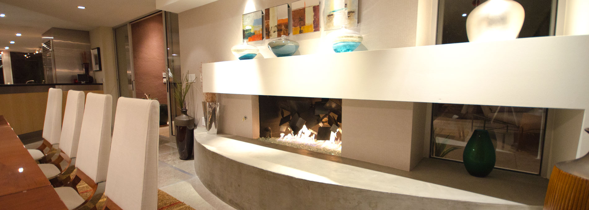 square metal fireplace art